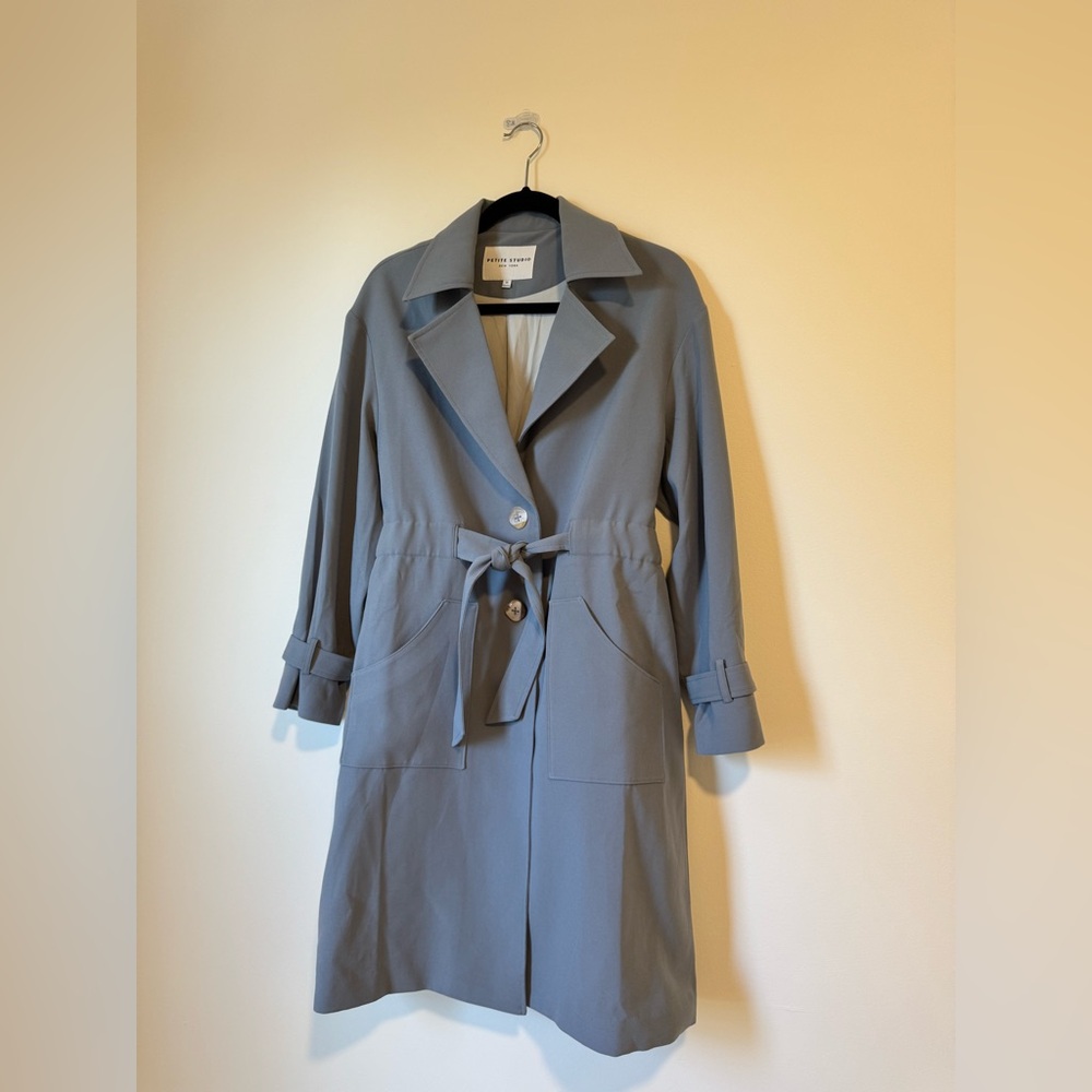 Petite Studio NY Baby Blue Trench XS